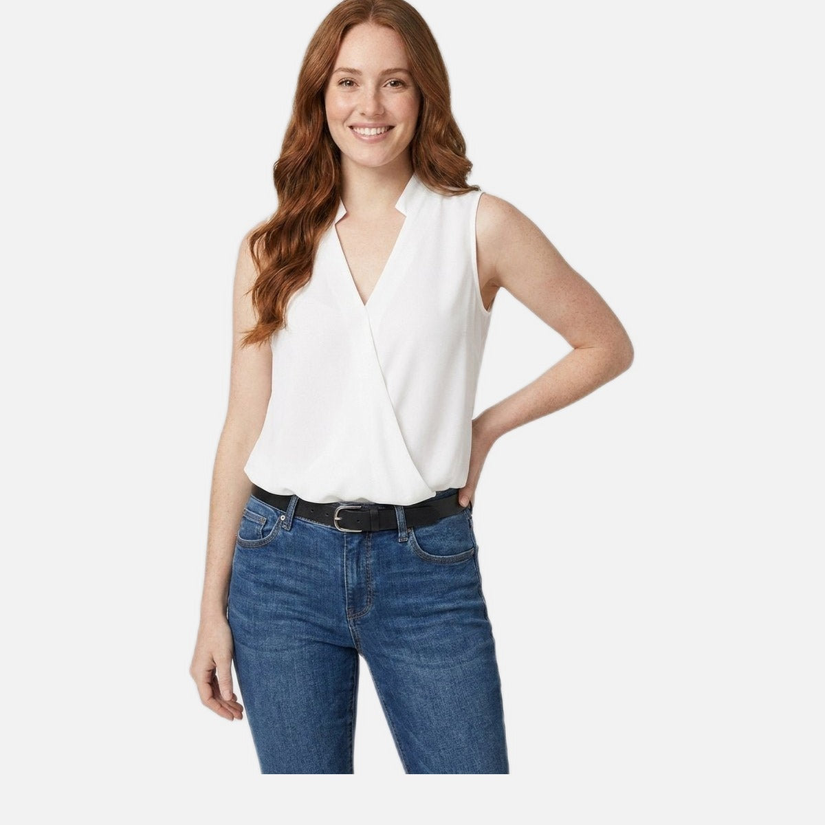 Women's V-Neck Top – Lightweight, Relaxed Fit