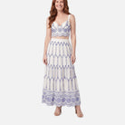 Women's Skirt Set – Tie Back Top, Matching Skirt