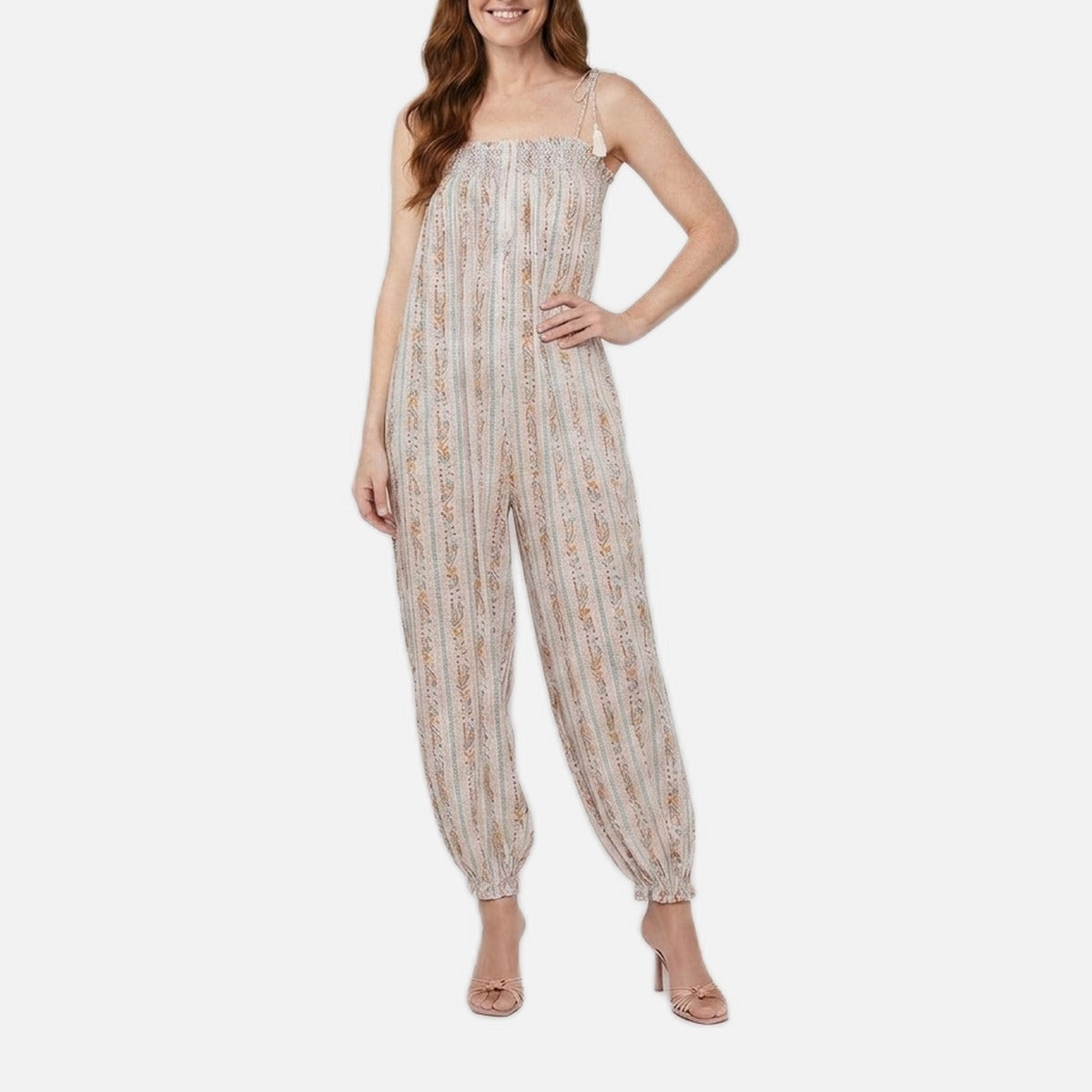 Women's Jumpsuit – Relaxed Wide Leg, Adjustable Straps