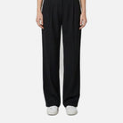 Women's Work Trousers – Wide-Leg, High Waist, Breathable Fabric