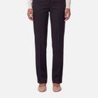 Women's Straight Leg Trousers – Black Twill, Belted