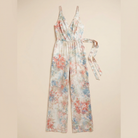 Bora Satin Jumpsuit — flat-lay