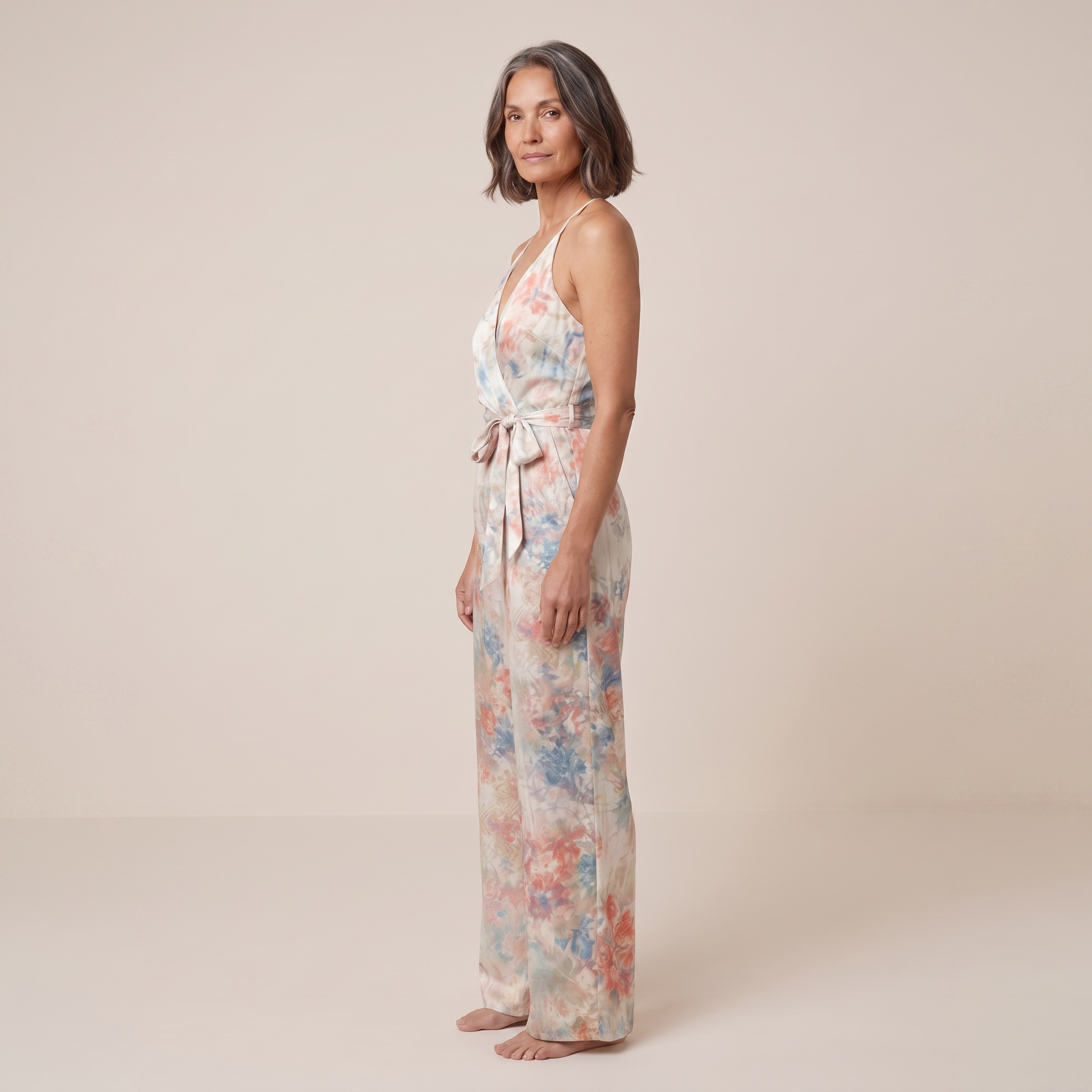 Bora Satin Jumpsuit — side