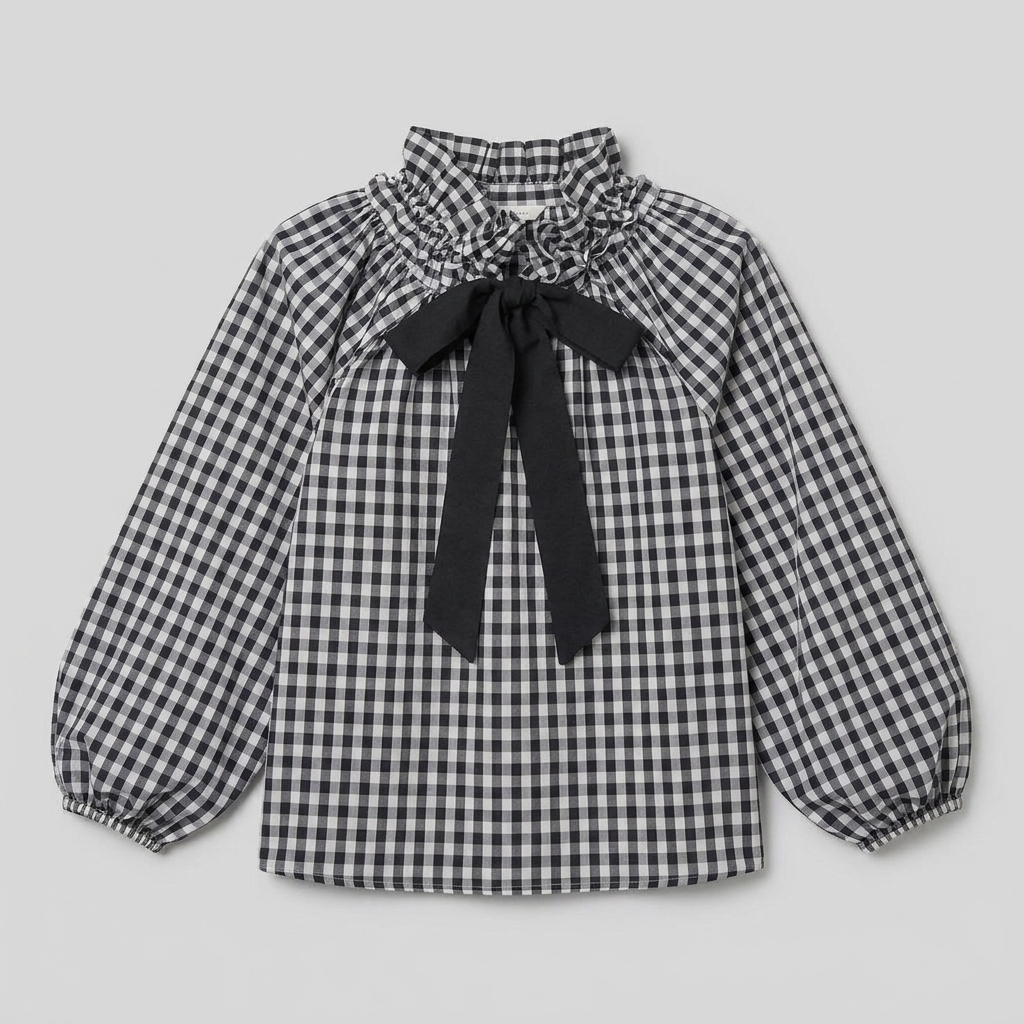Brielle Womens Blouse — flat-lay