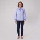 Brielle Womens Blouse — Sky front