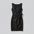 Celia black dress — flat-lay
