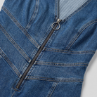 Dara Denim Jumpsuit — fabric