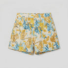 Pamela Boutique beige floral A-line pleated shorts, product detail