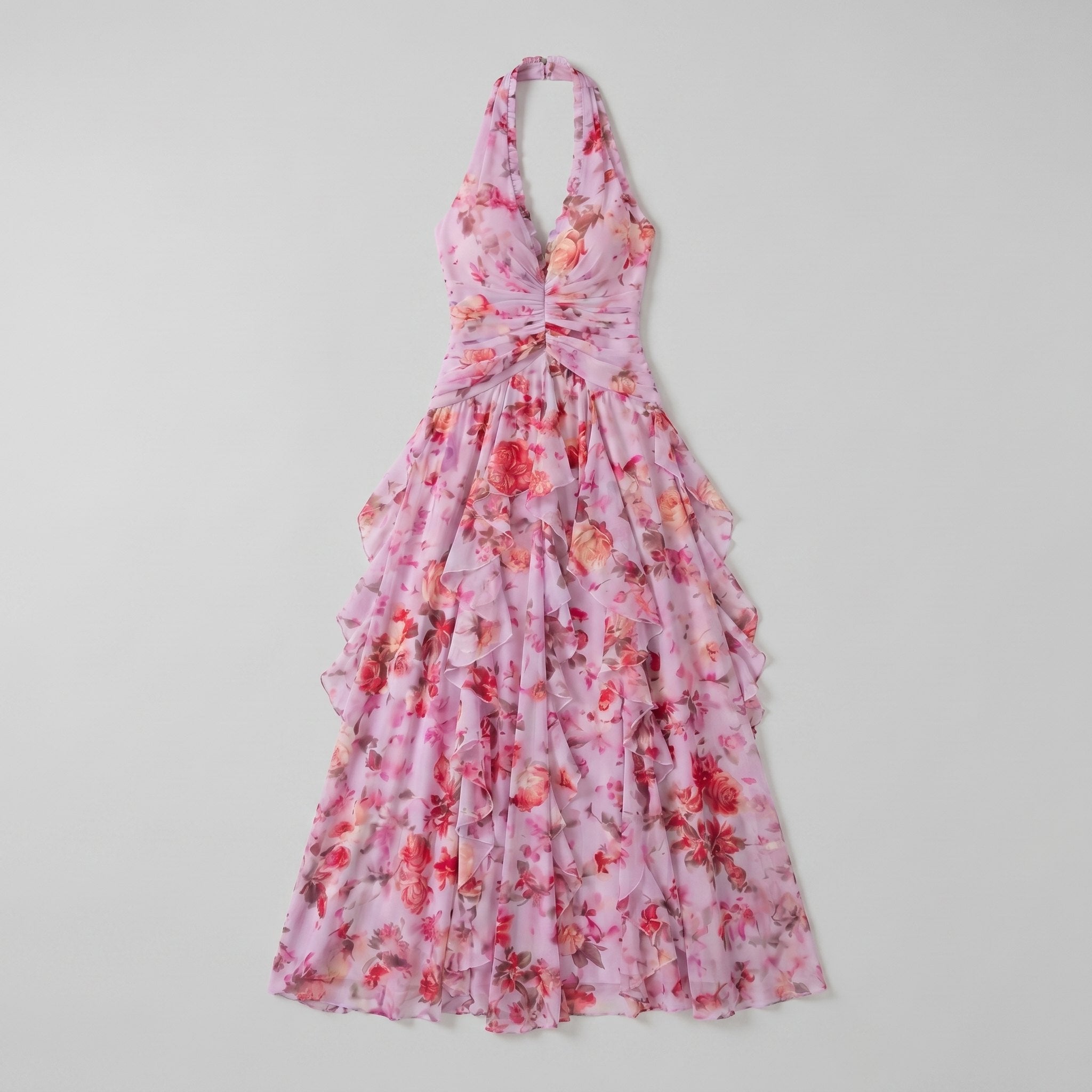 Nora maxi dress flat lay detail