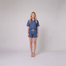 Olivia blue denim set - full-length front view