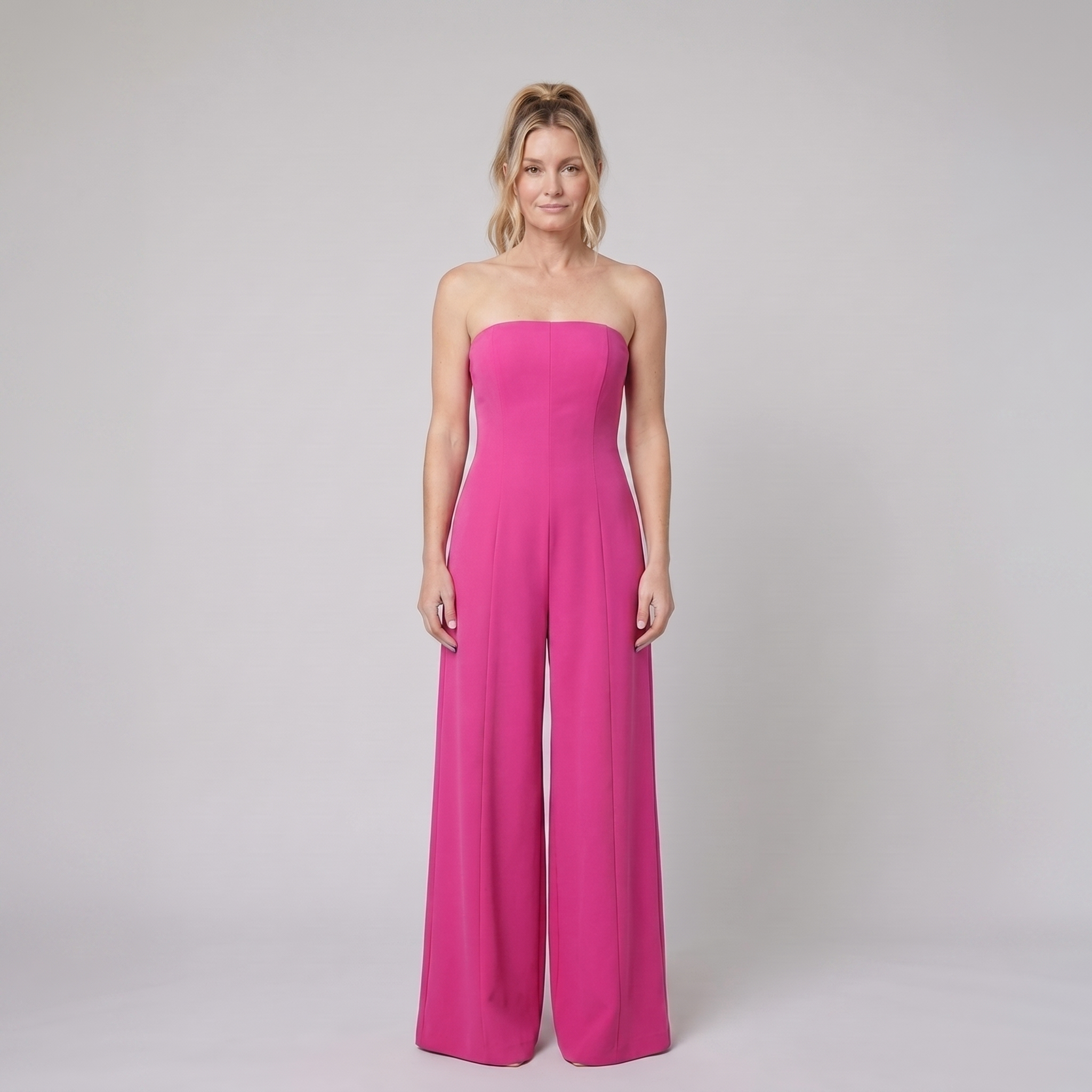 Riviera Jumpsuit — Pink front