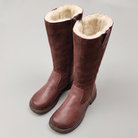 Knee-high riding boots with a wool-blend lining, view 5