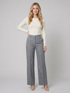 High-waisted wide leg trousers with a relaxed fit, view 1
