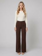 High-waisted wide leg trousers with a relaxed fit, view 5
