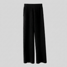 High-waisted brushed soft trousers, view 6