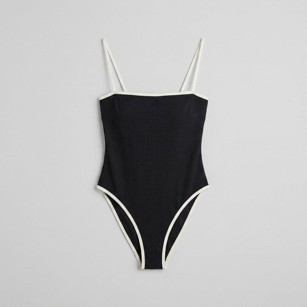 Full coverage one-piece swimming costume, view 2
