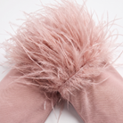 Corset top with feather cuffs and a square neckline, view 6