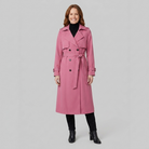 Double breasted belted trench coat, view 11