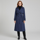 Relaxed double breasted trench coat, view 9