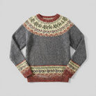Fair Isle jumper in a wool blend with a patterned yoke, view 3