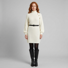 Knit dress with a high turtleneck, view 8