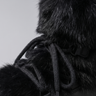 Insulated lace-up winter boots with a faux fur cuff and non-slip sole, view 6