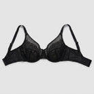 Full coverage lace minimiser bra, view 4