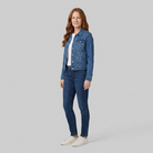 Slim-fit denim jacket, view 3