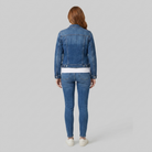 Classic denim jacket with a slim silhouette, view 4