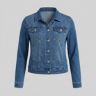 Denim jacket with long sleeves, view 5