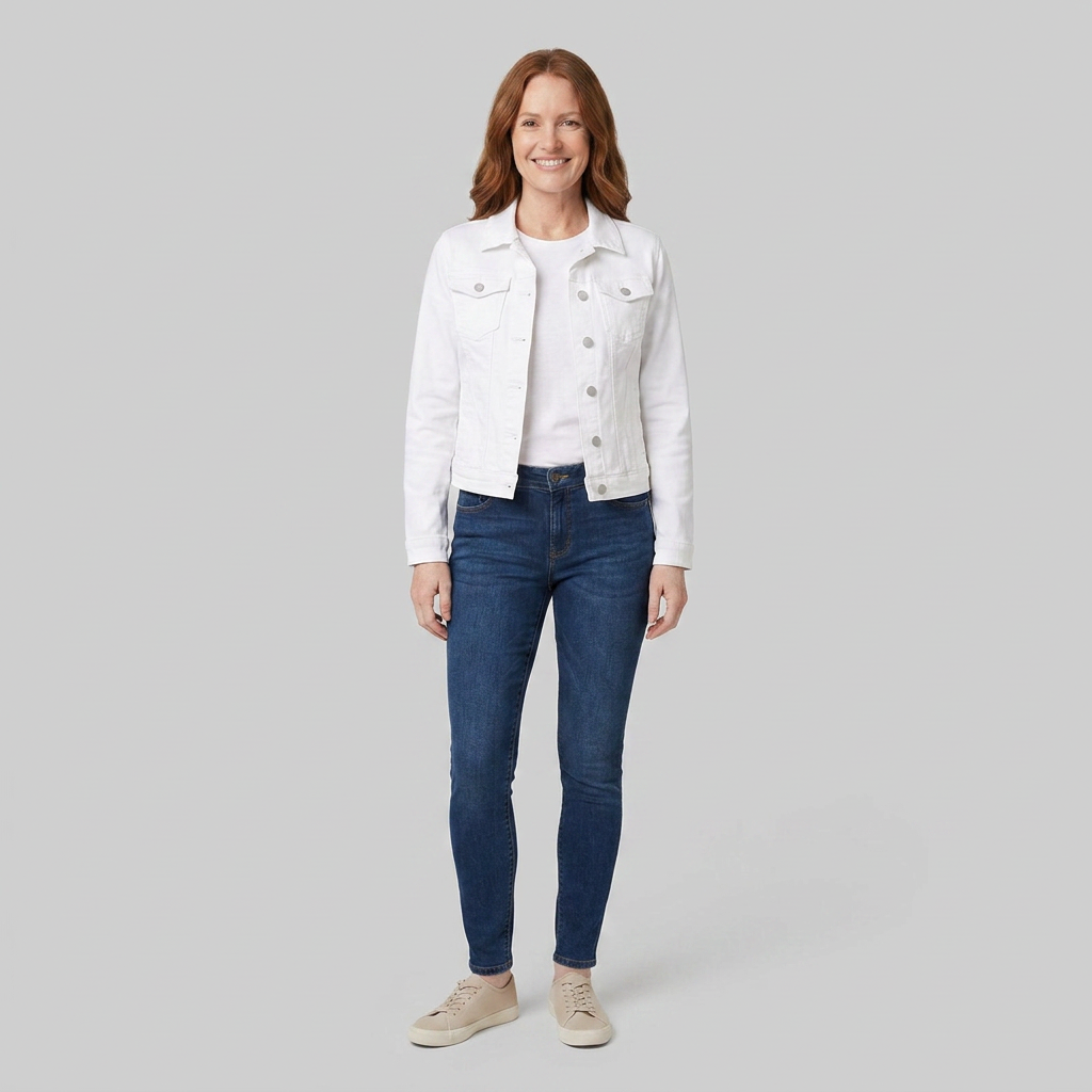 Slim-fit denim jacket, view 9