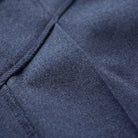 Hesper pleated wide leg trousers fabric detail, woven melange and pressed pleat close-up