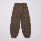 Inara baggy cargo trousers flat lay, full garment on light grey