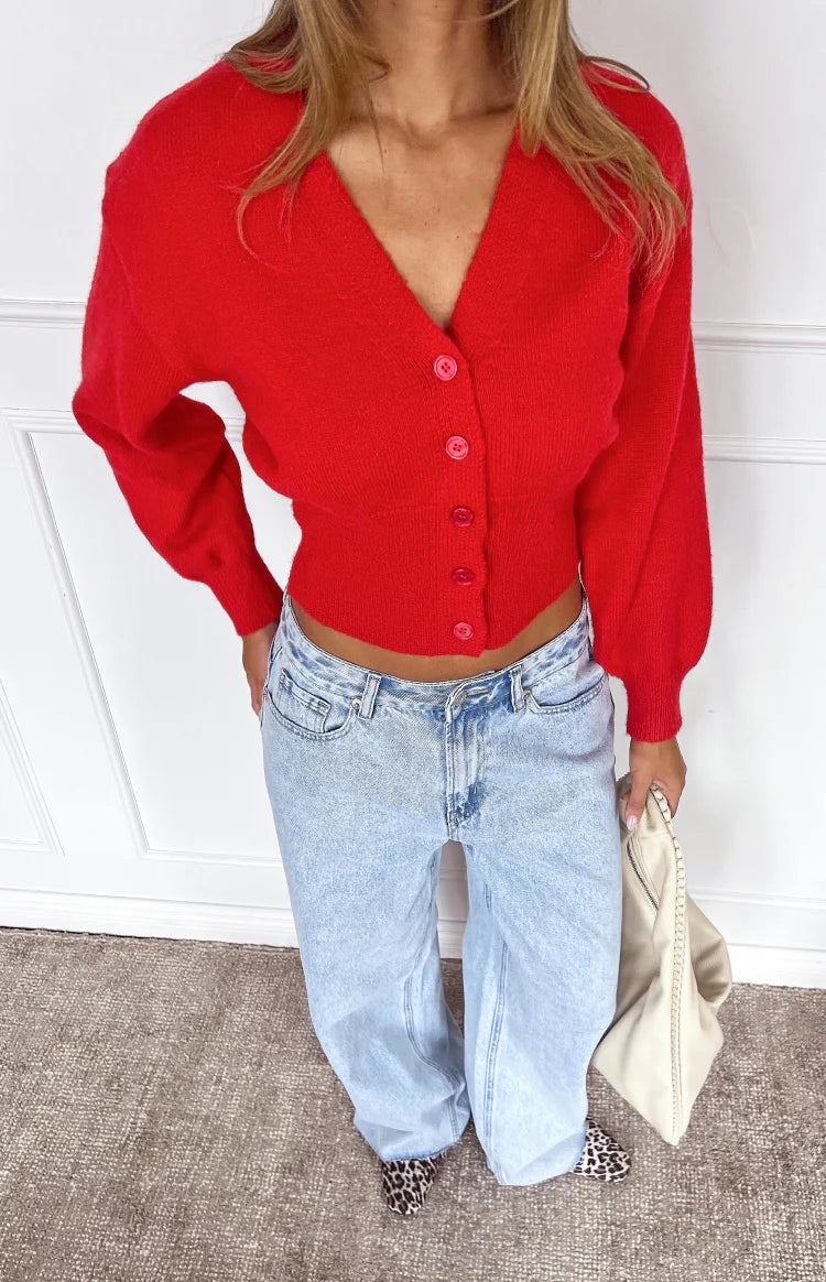 Oversized button-front cardigan, view 4