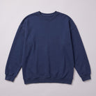 Kaia oversized sweatshirt in navy, flat lay of the crew neck sweatshirt