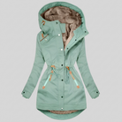 Green parka with warm lining, view 5