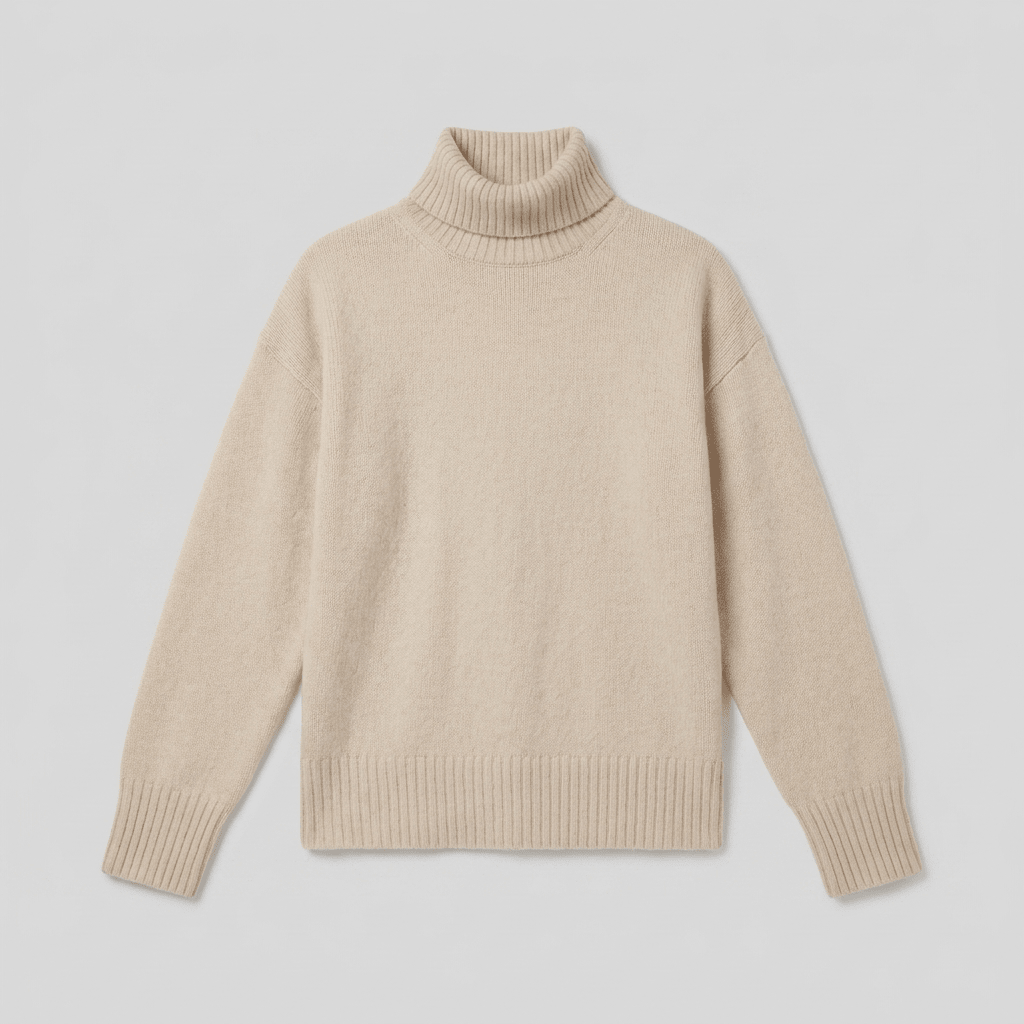 Cashmere turtleneck jumper with a classic fit, view 4