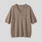 Soft V-neck jersey top, view 5