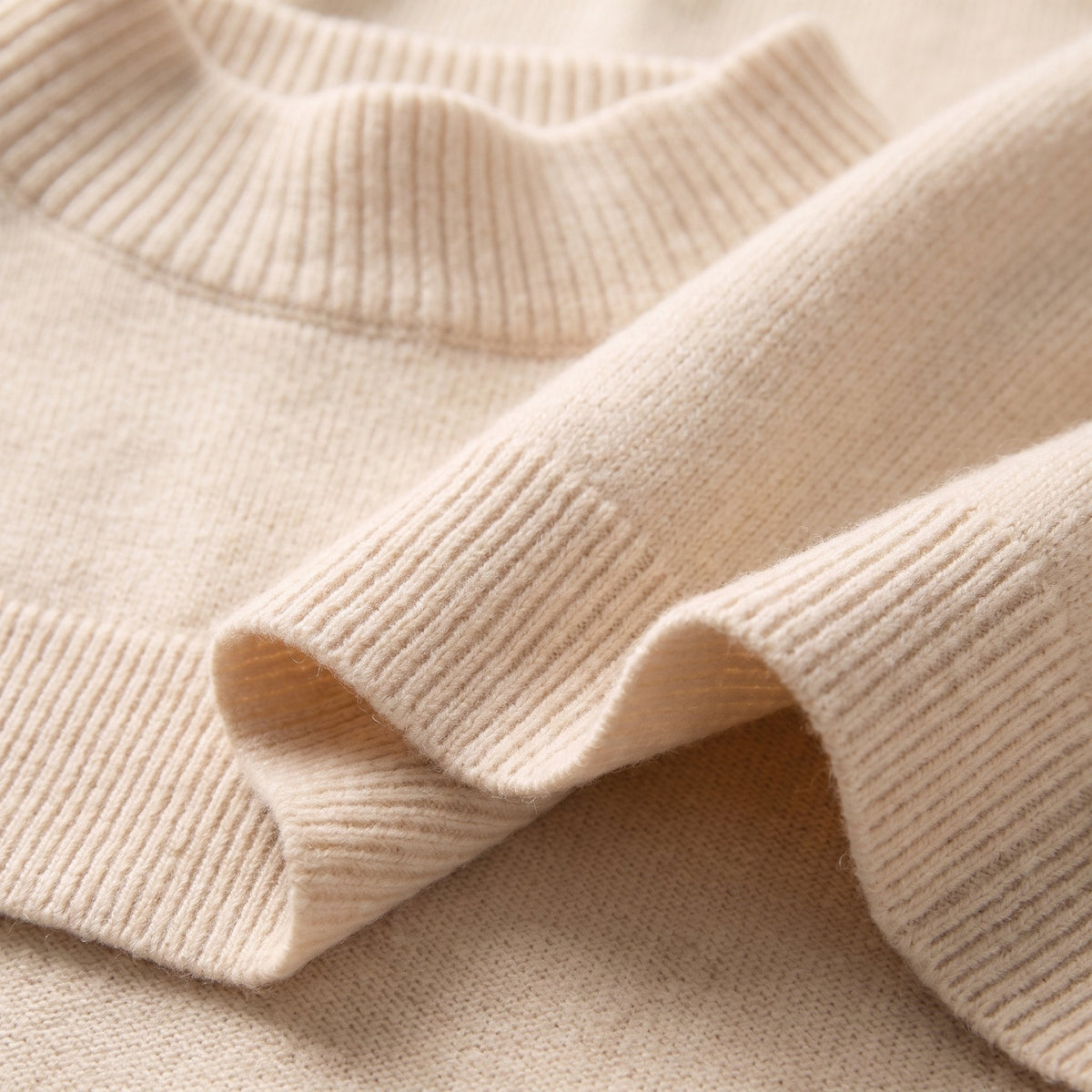 Knit co-ord with a wrap-hem top and wide-leg trousers, view 5