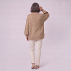 Magali oversized cardigan in camel, back view