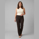 Straight-leg tailored trousers, view 2