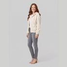Hooded corduroy jacket with a zip front, view 3