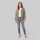 Hooded corduroy jacket with a zip front, view 6