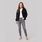 Hooded corduroy jacket with a zip front, view 8