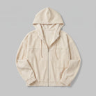 Hooded corduroy jacket with a zip front, view 9