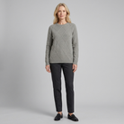 Cashmere-blend jumper with ribbed cuffs, view 2