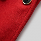 Sherpa lining inside the wool trench coat, view 7