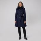 Trench coat with a sherpa lining, view 9
