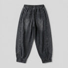 Grey jeans in a cotton blend with a patchwork design, view 4