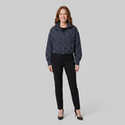 Polka dot print jacket with long sleeves, view 2